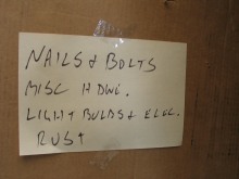 Well labeled boxes